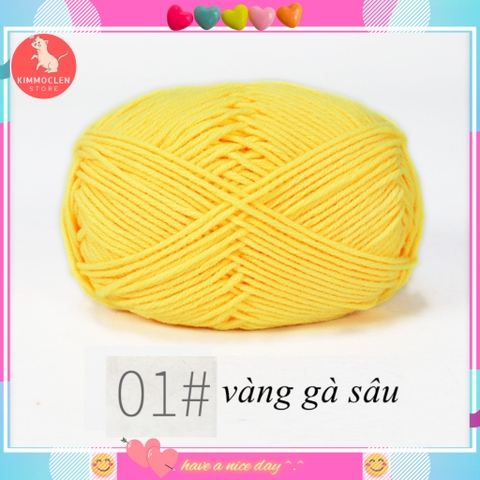 Len Milk Cotton 50gr (Mã 01-80)