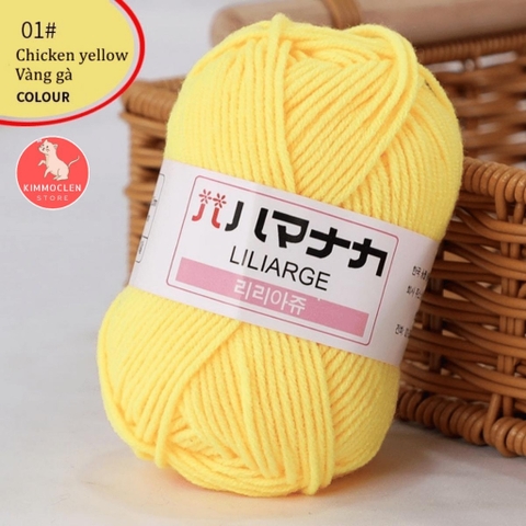 Len Milk Cotton Hàn Quốc 25gr
