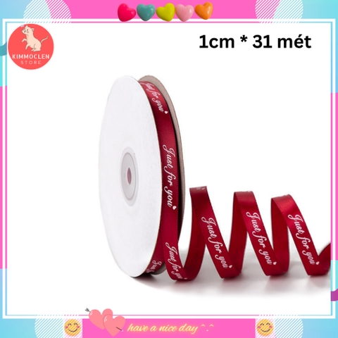 Cuộn ruy băng in chữ 1cm dài 31m