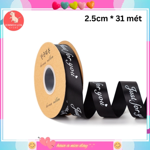 Cuộn ruy băng in chữ 2.5cm dài 31m