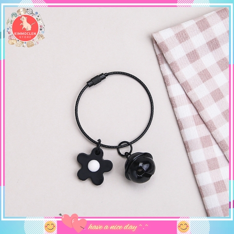Mặt Dây vòng hoa chuông móc khóa