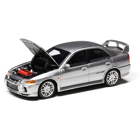Xe mô hình Senior Series Mitsubishi Lancer Evolution IV 1:64 MOTORHELIX (SILVER METALLIC)