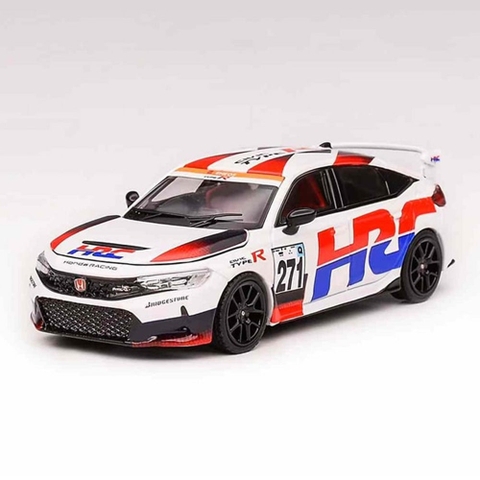 Xe Mô Hình Senior Series Honda Civic Type R (FL5) 1:64 MOTORHELIX ( HRC version Pearl White )