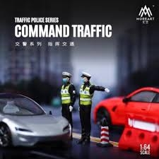 Police Traffic Police Series Dolls Miniatures Model For Car Vehicle