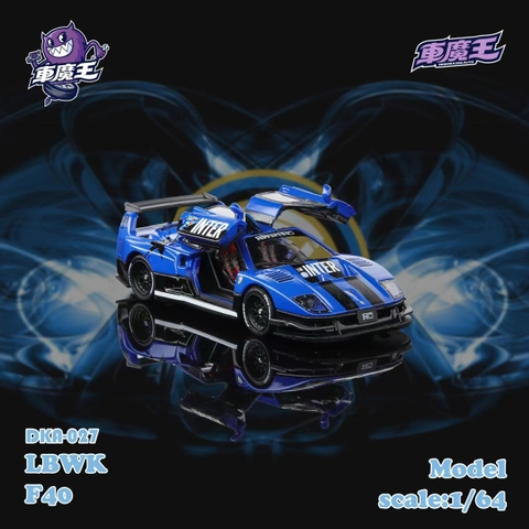 Ferrari Supercar F40 LB-Works Wide-Body Gull Wing Gate Modified - Inter Milan Livery