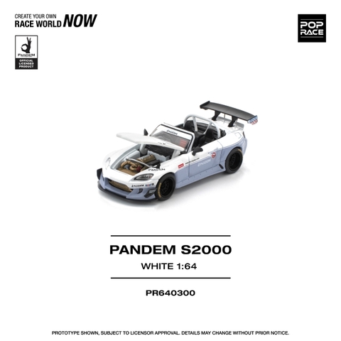 Honda PANDEM S2000 WHITE NEW TOOLING
