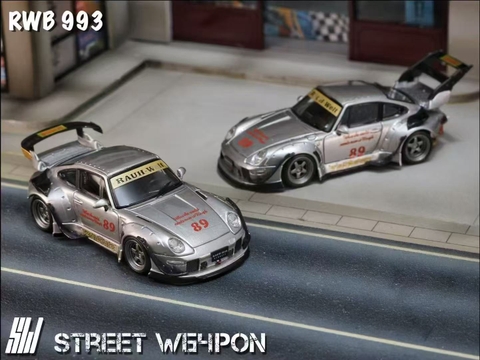 Porsche RWB 993 heavenly Double Exhaust Track Livery