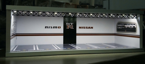 Mô Hình Garage Nismo Nissan Có Đèn 1:64 Geechan-Models