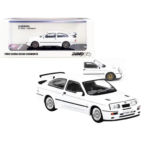 Xe Mô Hình Ford Sierra RS500 Cosworth 1986 1:64 Inno Models ( Trắng )