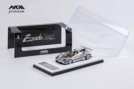 Xe Mô Hình Zonda 760 Roadster, 2022 Roadster 1/64 HKM Premium (Liquid Silver)