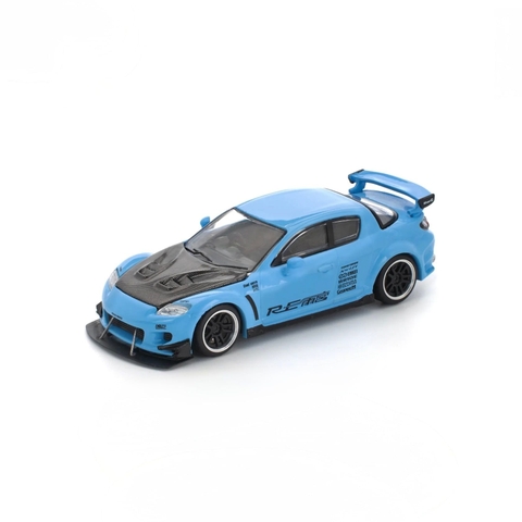 Xe Mô Hình MAZDA RX-8 RE-AMEMIYA 1:64 Poprace (LIGHT BLUE)