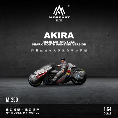 AKIRA RESIN MOTORCYCLE Shark Mouth Painting Verison