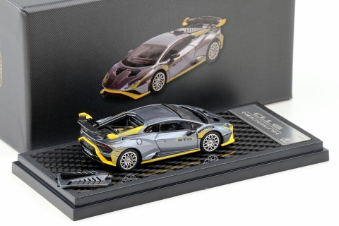 Xe Mô Hình Lamborghini Huracan STO 1:64 LCD (Silver Grey) - Foshan APA