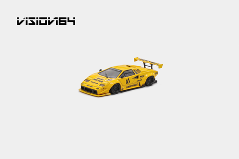 Xe Mô Hình Countach LP500！LB-Works 1:64-Deluxe Vision64 (Yellow)