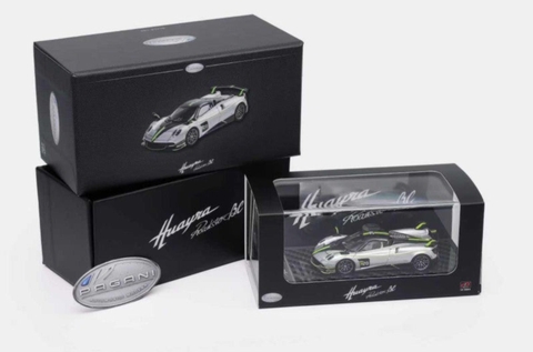 Xe Mô Hình Pagani Huayra Roadster BC 1:64 LCD (Silver Green) - Shanghai Toy
