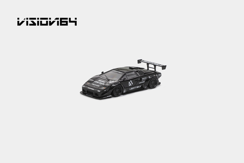 Xe Mô Hình Countach LP500！LB-Works-Deluxe 1:64 Vision64 (Black)