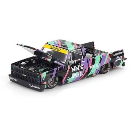 Xe Mô Hình Chevrolet Silverado KAIDO HKS V1 1:64 Kaido ( HKS )