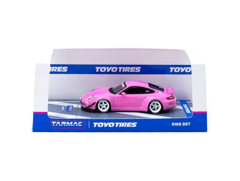 Xe Mô Hình Porsche RWB 997 1:64 Tarmac Works ( Pink )