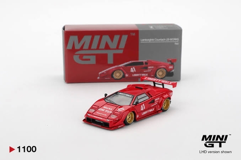Lamborghini Countach LB-WORKS Red 1/64 MiniGT - Box