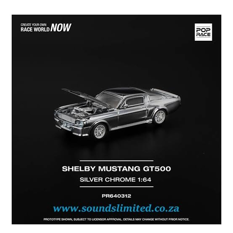 Shelby Mustang GT500 Silver Chrome