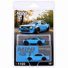 Xe Mô Hình Nissan LB?Works HAKOSUKA Baby Blue RHD/ Blister Packaging 1:64 MiniGT - CARD