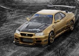 Xe Mô Hình Nissan R34 1:64 SW ( TOP SECRET )