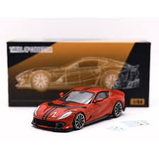 Xe Mô Hình Ferrari 812 Competizione 1:64 TOC (Cosso Corsa)
