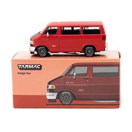 Xe Mô Hình Dodge Van 1:64 Tarmac Works ( Red )