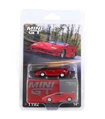 Xe Mô Hình Lamborghini Countach 25th Anniversary Red LHD/ Blister Packaging 1:64 MiniGT - CARD