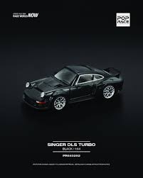 Xe Mô Hình SINGER DLS TURBO (ROAD) 1:64 Poprace (Black) - E