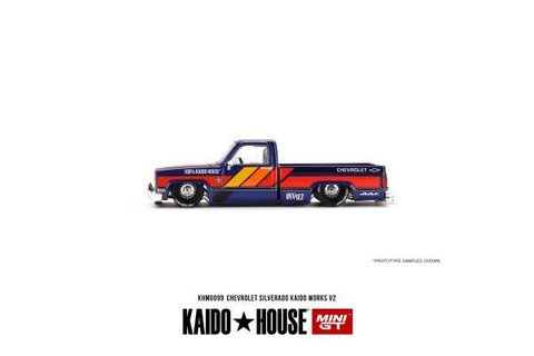 Xe Mô Hình Chevrolet Silverado Kaido Works V2 1:64 Kaido ( Tím )