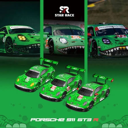 Porsche 911 GT3 R - Tyrannosaurus - 3 Car Set