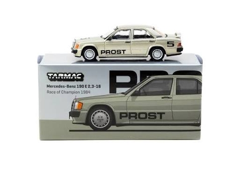Xe Mô Hình Mercedes-Benz 190 E 2.3-16, Race of Champion 1984, Alain Prost 1:64 Tarmac Works