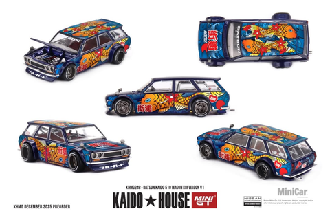 Xe Mô Hình Datsun KAIDO 510 Wagon Koi Wagon V1 1:64 KaidoHouse