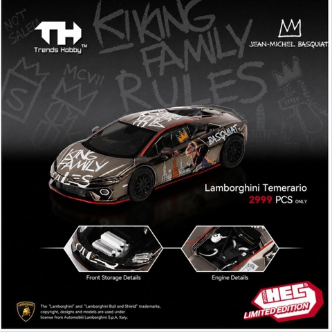 Lamborghini Temerario Basquiat collaboration(Chrome Gunmetal)
