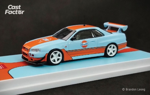 Xe Mô Hình Nissan GTR R34 V-Spec-II 1:64 SW ( Gufl )
