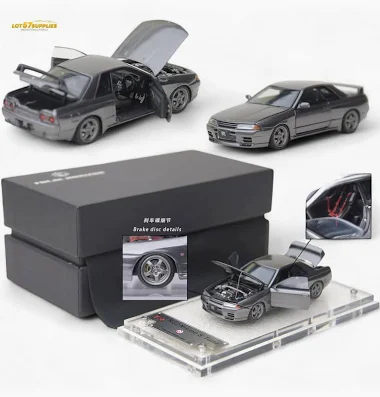 Xe Mô Hình Skyline GT-R The Third Generation R32 Nismo S-Tune 1:64 Focal Horizon FH (Gun Metalgrey)