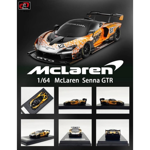 Xe Mô Hình McLaren Senna GTR 1:64 LCD (Electroplating Orange) - Foshan APA