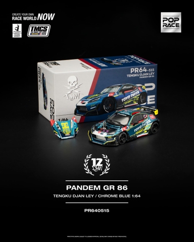 Toyota GR86 Pandem Tengku Djan Ley Chrome Blue