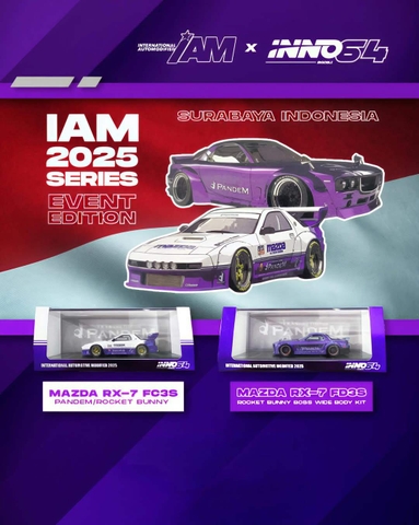 IAM Indonesia 2025 Exclusive Set Mazda RX-7 Pandem Rocket Bunny & Boss Wide body kit