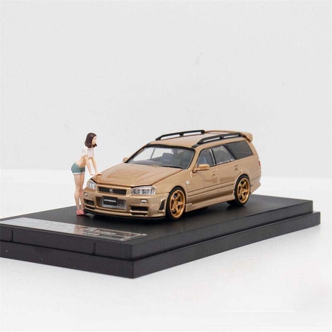 Nissan Stagea-R34 Vàng Đồng ( Không figure )