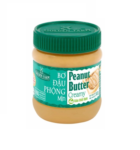 Bơ Đậu Phộng Mịn Golden Farm 340g