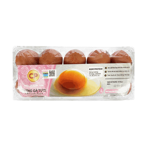 Trứng Gà CP 61g Hộp 10 Quả
