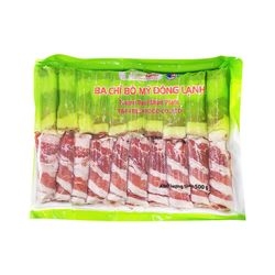 Ba Chỉ Bò Mỹ Cuộn Đông Lạnh 500g