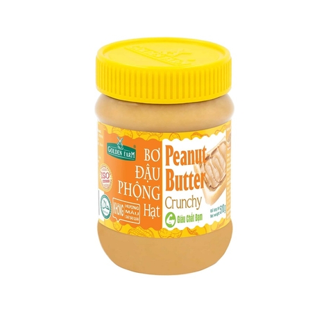 Bơ Đậu Phộng Hạt Golden Farm 510g