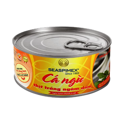 Cá Ngừ Thịt Trắng Ngâm Dầu Seaspimex 185g