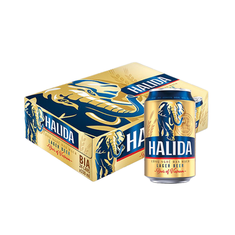 Bia Halida Lon 330ml