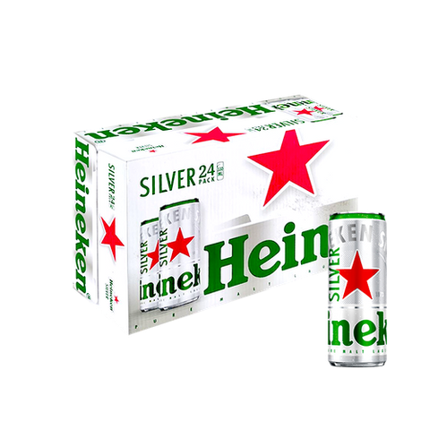 Bia Heineken Bạc Lon Cao 330ml