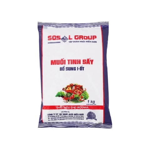 Muối Tinh Sấy Bổ Sung I Ốt Sosal Group 1kg
