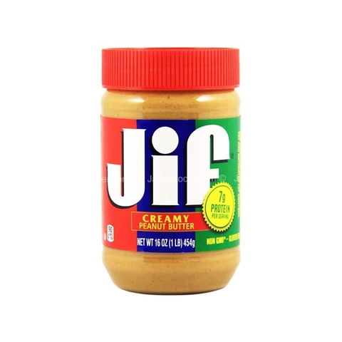 Bơ Đậu Phộng Mịn Jif 454g